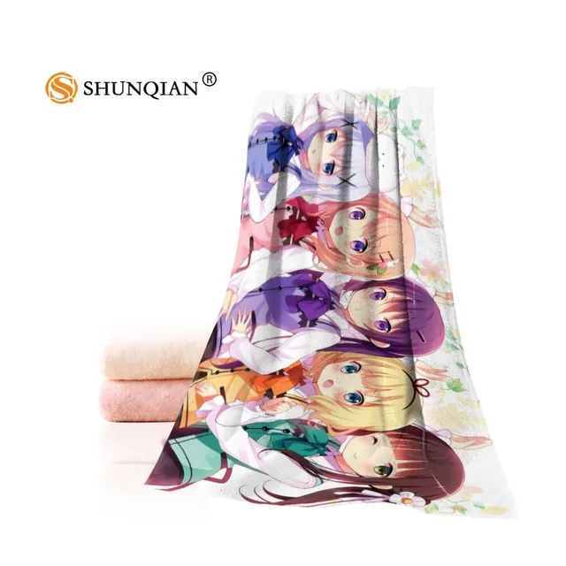 Hot Custom BILIBILI Anime Towel Printed Cotton Face/Bath Towels