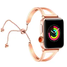 Модные женские туфли браслет ремешок для наручных часов Apple Watch 38 мм, 42 мм, Нержавеющая сталь ремешок для наручных часов iwatch серии 3/2/1 умные часы IWO 2/3/4/5