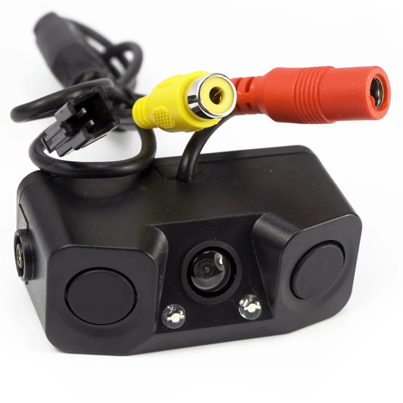 2in1/3in1 Automobiles Sound Alarm CCD Car Reverse Backup LED Rear View Camera Parking Radar System, Rearview Camera + 2 Sensors 2in1/3in1 Automobiles Sound Alarm CCD Car Reverse Backup LED Rear View Camera Parking Radar System, Rearview Camera + 2 Sensors