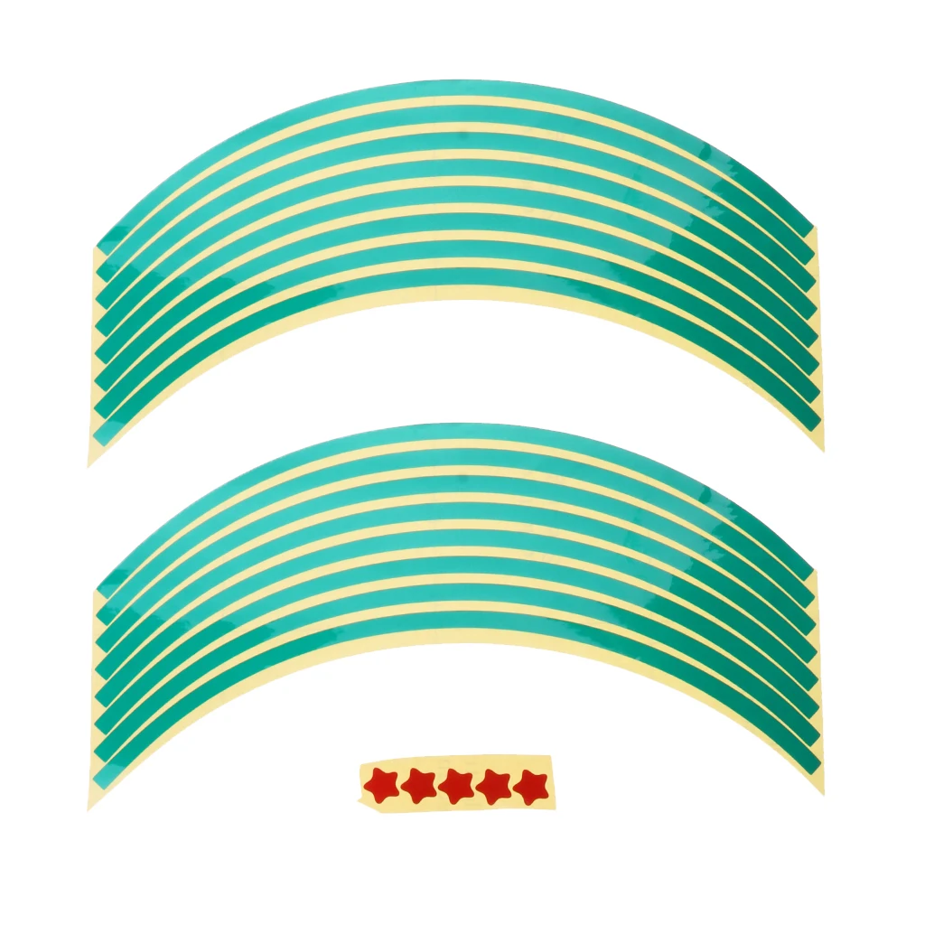 Reflective Rim Tape Wheel Stripe Decal Trim for Motorcycle Wheels 17
