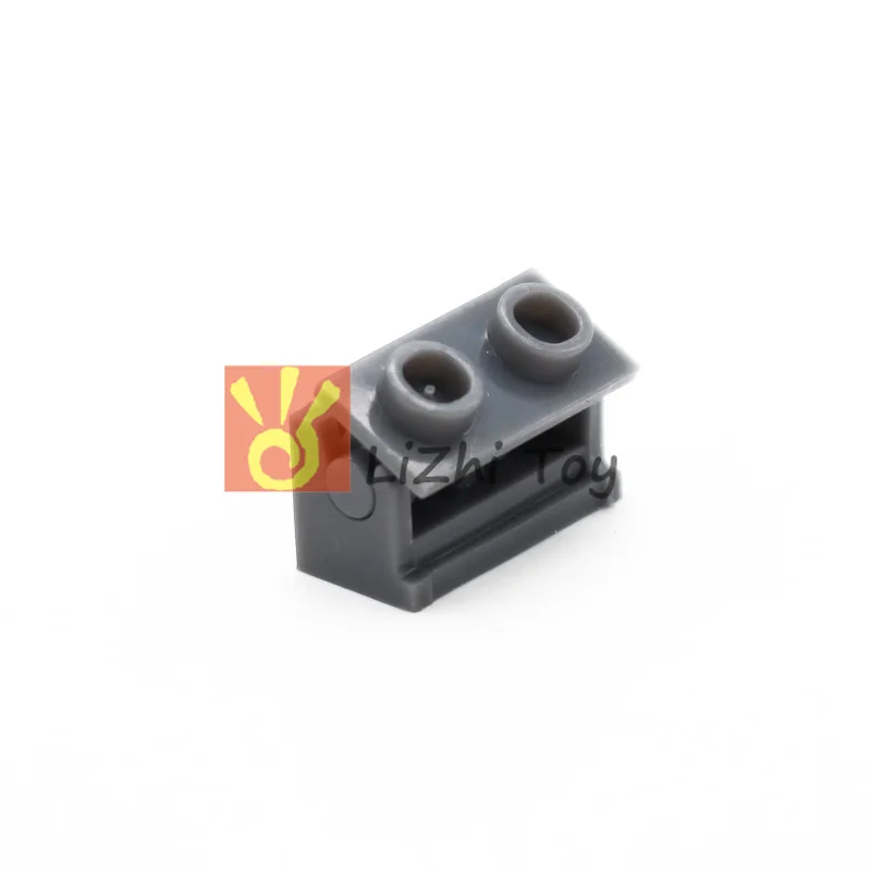 dark grey 50pcs Кубики Moc 3937/3938 блок для конструктора с шарниром 1x2 основание с блок для конструктора с шарниром 1x2 Топ DIY enleten блок кирпич совместим с детали для конструктора - Цвет: dark grey 50pcs