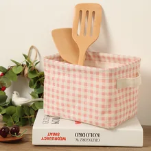 Хлопковые сумки для хранения хлопок милый узор хозяйственная сумка с ручка сцепления холщевый мешок для хранения сумка для хранения игрушек