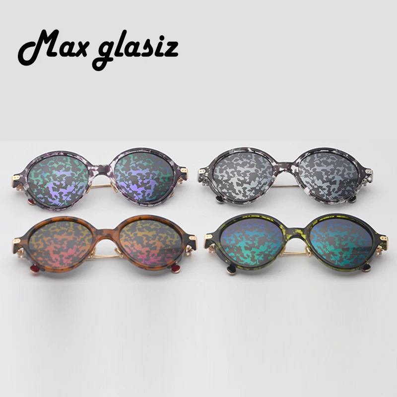 Женские очки с овальным градиентом Max Glasiz уникальные поляризационные в стиле