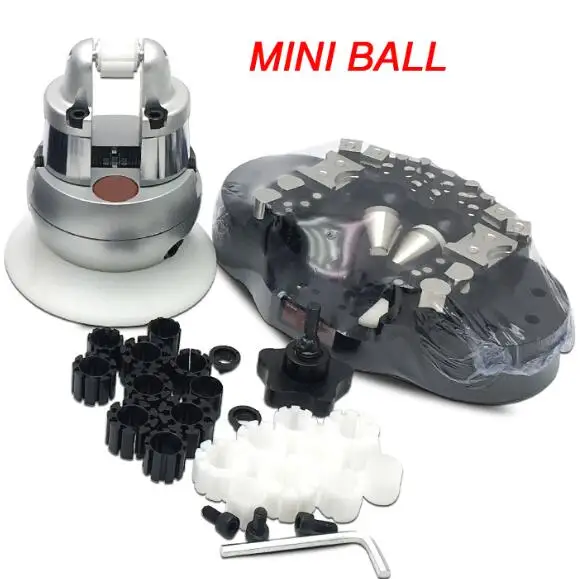 Ювелирное оборудование мини гравировка мяч тиски инструмент блок кольцо установка инструменты алмазный камень установка с полным креплением - Цвет: SMALL BALL