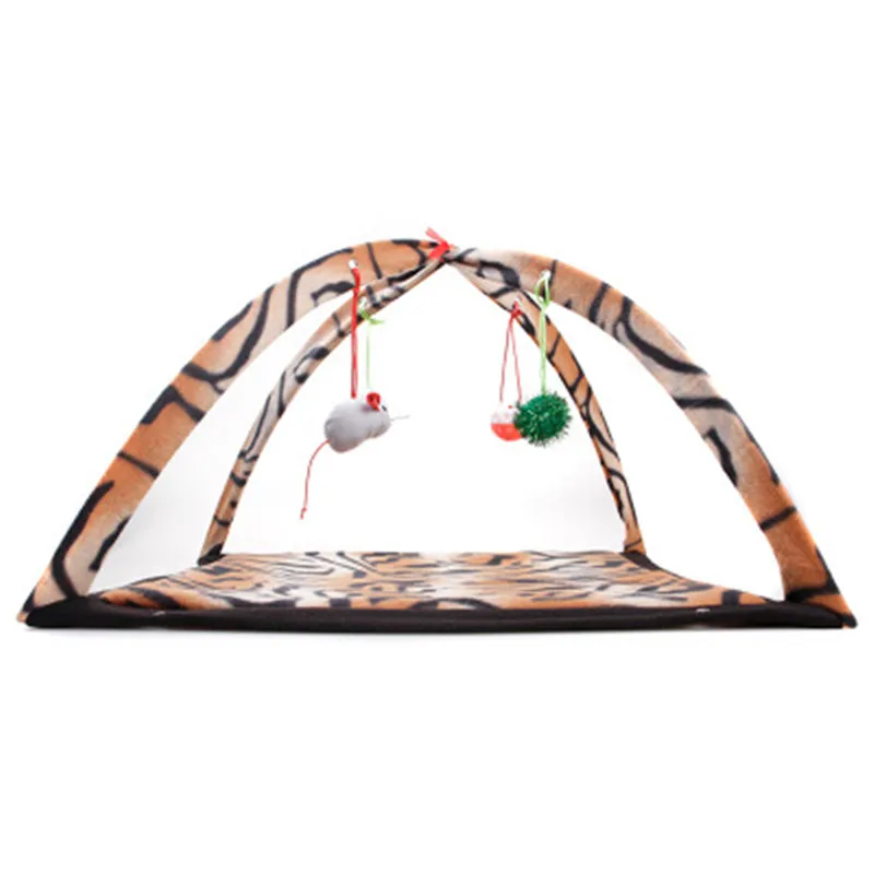 Кошка игрушка кровать кошка палатка, которая будет звучать дышащий зеленый мультфильм Забавный звонок игрушка домашнее животное гамак погремушка кошка забавная игрушка