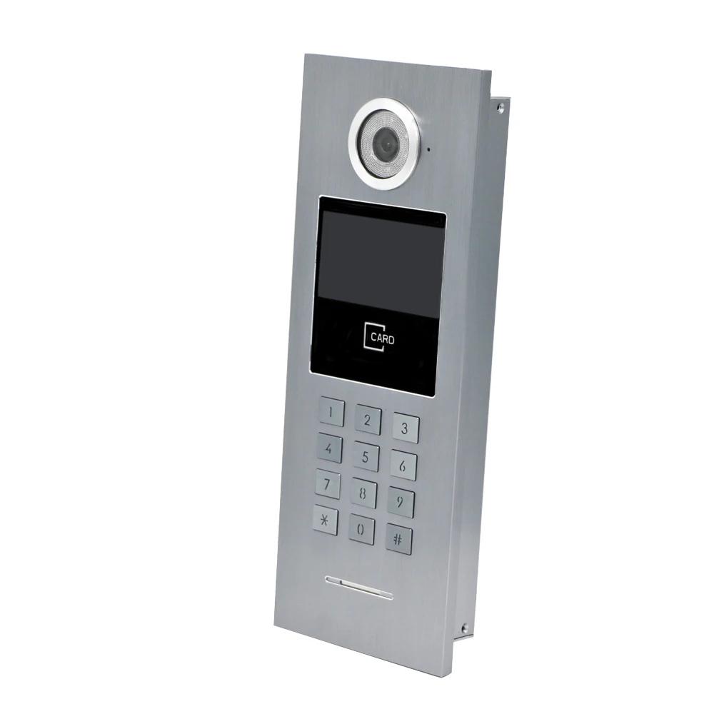 6 квартиры POE 720P IP Wifi " сенсорный экран запись видео домофон дверной телефон код клавиатуры RFID наружная камера