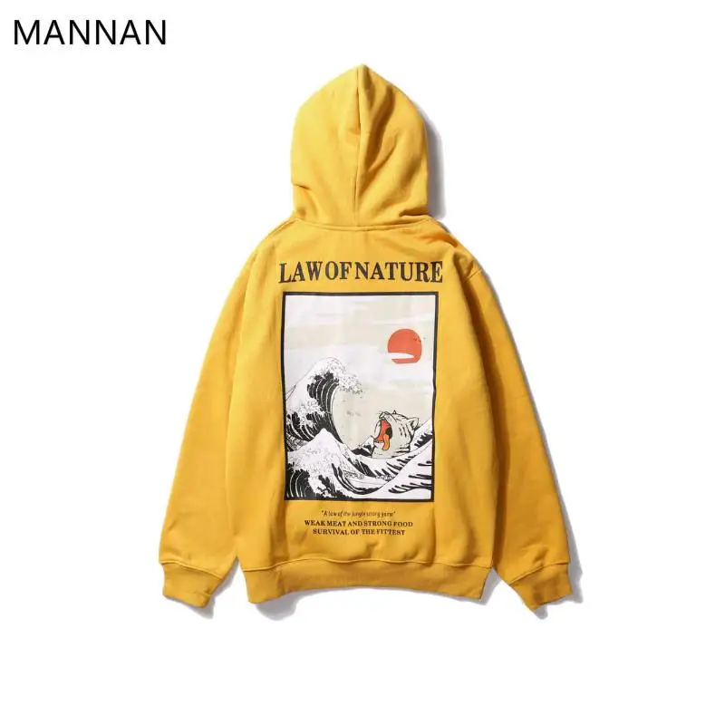 MANNAN Мужская Толстовка толстовки уличная краска law of fnature, Off White хип-хоп Повседневная хлопковая off white - Цвет: Yellow