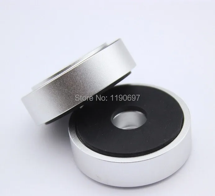 Rubber Ring Shock Absorber Top Aluminum Machine Foot Amplifier Feet 40*20MM 4PCS