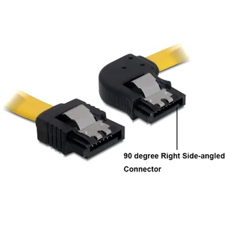 

18" Straight to Right Side Angle 6Gb/s SATA3 Serial ATA DATA cable with latch for PC SATA 3.0 SATAIII 6Gbps Hard Drive Disk,SSD