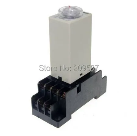 

1set DC 24V 5A H3Y-4 H3Y Delay Timer Relay 0-30 Second 30s 30sec 24VDC & Base