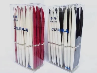 

Quill feather shape pens oily ballpoint pen 50pcs/pack 17.9cm long 0.7mm free shipping