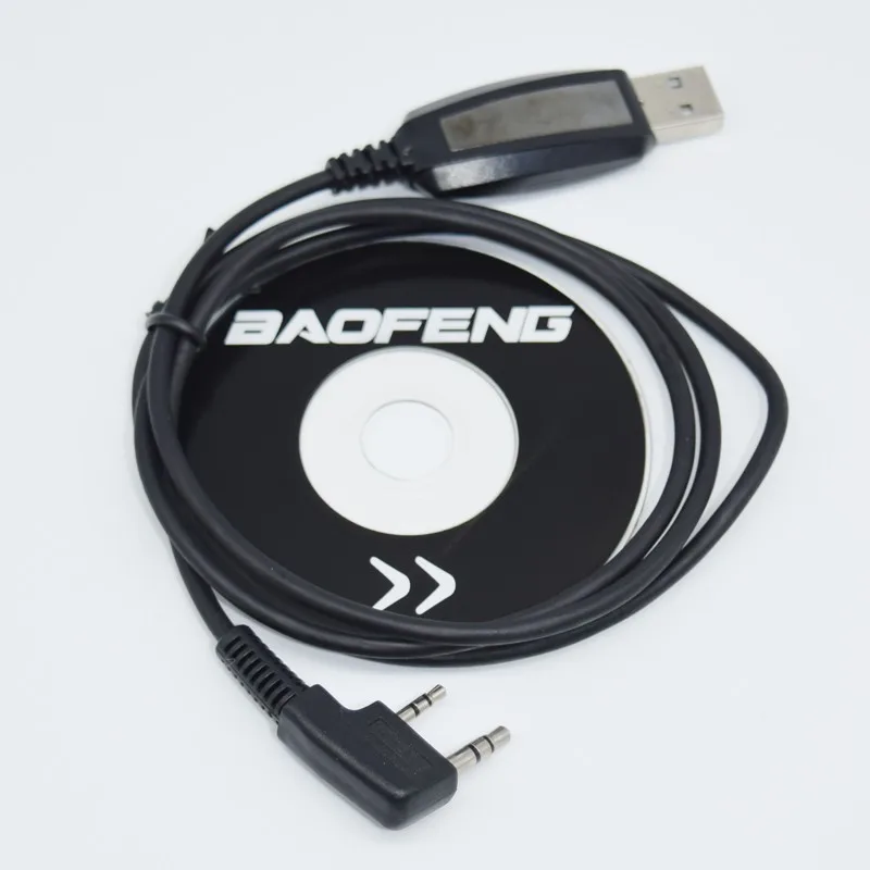 Baofeng USB Programming Cable Driver CD For UV-5RE UV-5R Pofung UV 5R uv5r 888S UV-82 UV-B5 Two Way Radio Walkie Talkie Program (2)