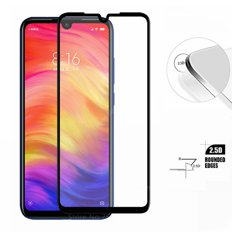 

New Full Cover Tempered Glass For Xiaomi Redmi Note 8 7 6 Pro 8 Screen Protector Film Glass For Xiaomi Redmi 8 Note 8 Pro Case