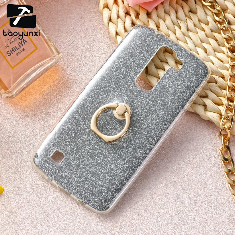 

TAOYUNXI Ring Holder Covers TPU Phone Cases For LG K8 LG K350ds K Series K8 LTE K350 PHOENIX 2 K371 Escape 3 Cricket Phone Hull