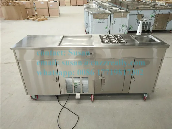 fried ice cream machine fry ice cream roller  (5)