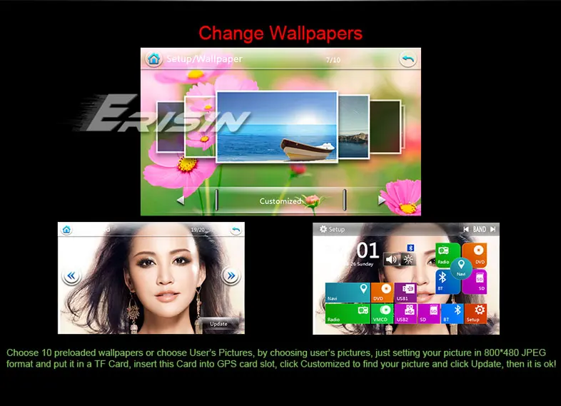 Sale Erisin ES7160P 7" WCar DVD GPS Navigator 3G DAB+ DVR System for Opel Vauxhall Holden Antara Zafira 7