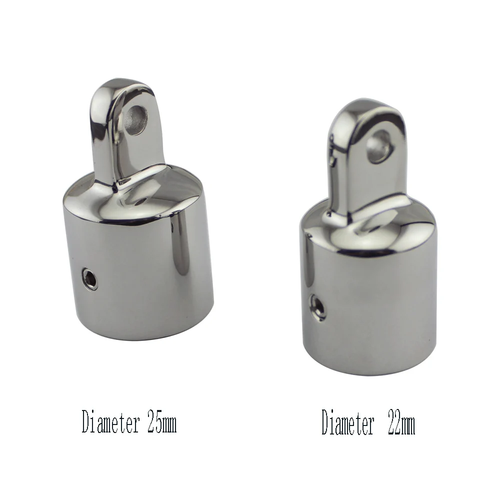 

Stainless 7/8" Pipe Eye End Cap Bimini Top Connecting Hinge with Soket Head Cap Screw 2pcs 7/8"(22mm) and 1"(25mm)