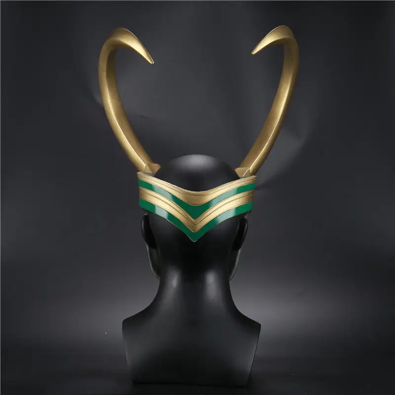 2017-Movie-Thor-3-Ragnarok-Loki-Laufeyson-PVC-Cosplay-Costumes-Mask-Helmet-Halloween-Prop (3)