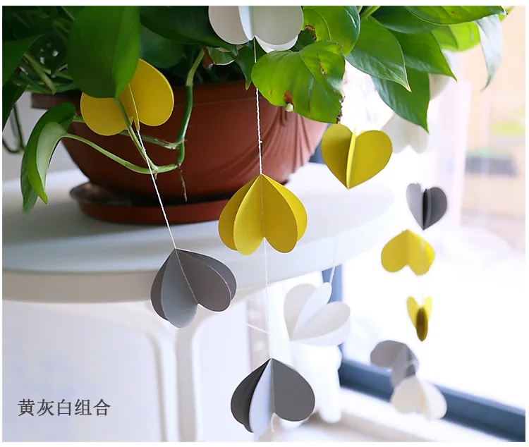 3d heart garlands 12