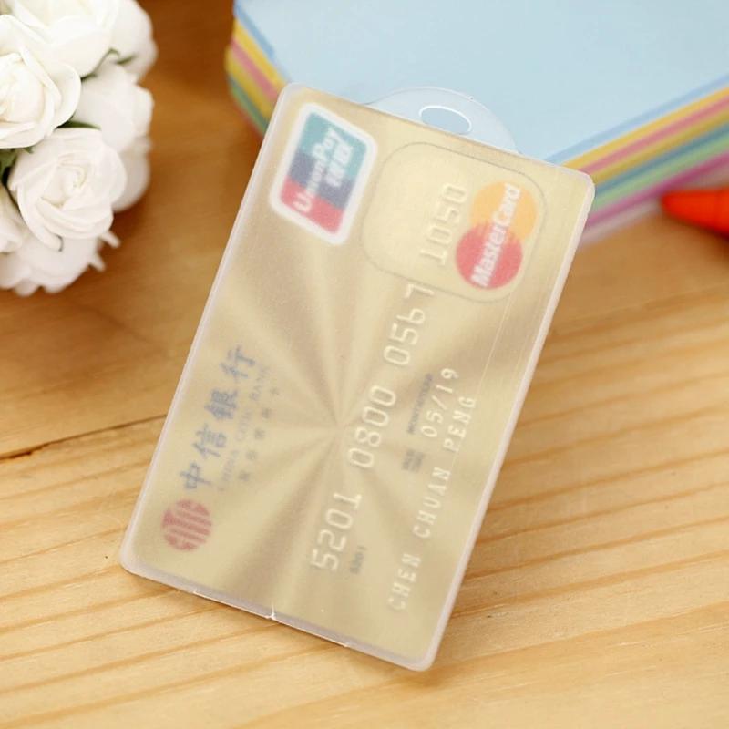 Пластиковый держатель удостоверения личности аксессуары брелок с отсеком карточки чехол офисный Органайзер поставки