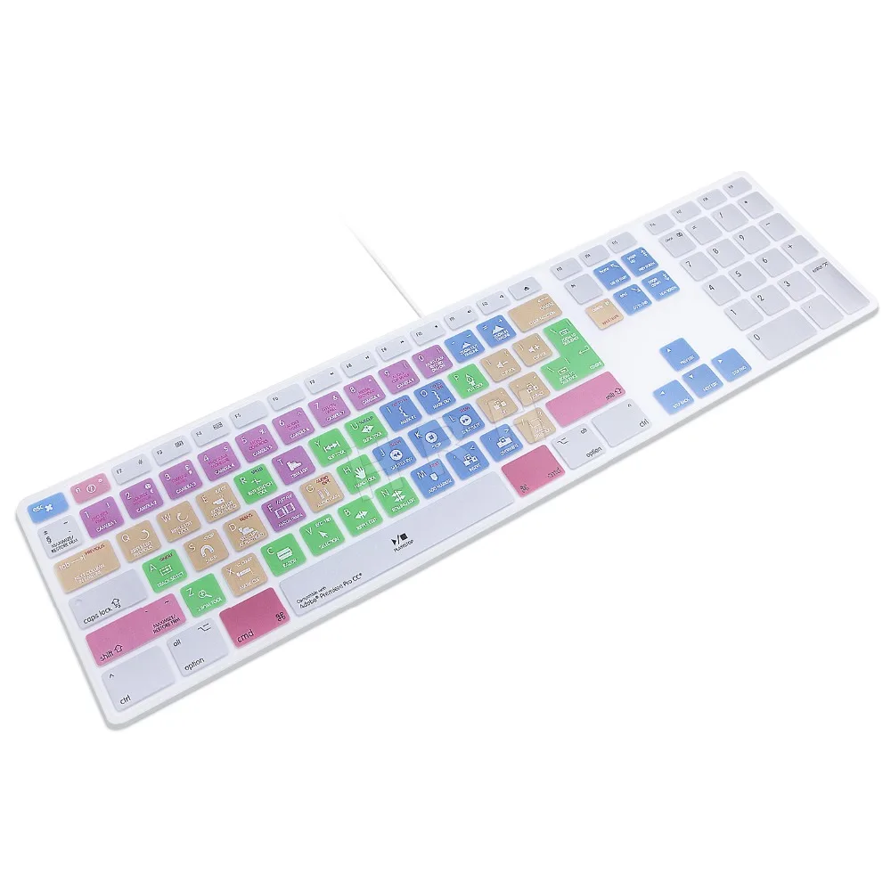 

For Imac G6 Desktop Pc Wired For Apple Keyboard With Numeric Keypad Wired Usb Adobe Premiere Pro Cc Hot Keys Keyboard Cover Skin