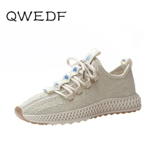 QWEDF прогулочная обувь женская обувь увеличение кроссовки Harajuku подушки рост; на платформе; дышащие летние спортивная прогулочная обувь N1-62
