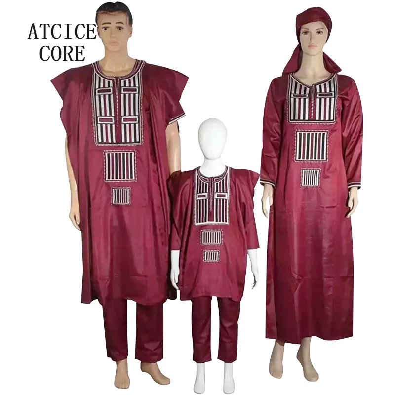 Африканская одежда, одежда для мужей и жены, Африканский Базен riche, вышивка, традиционная Дашики одежда T004 T05 T013