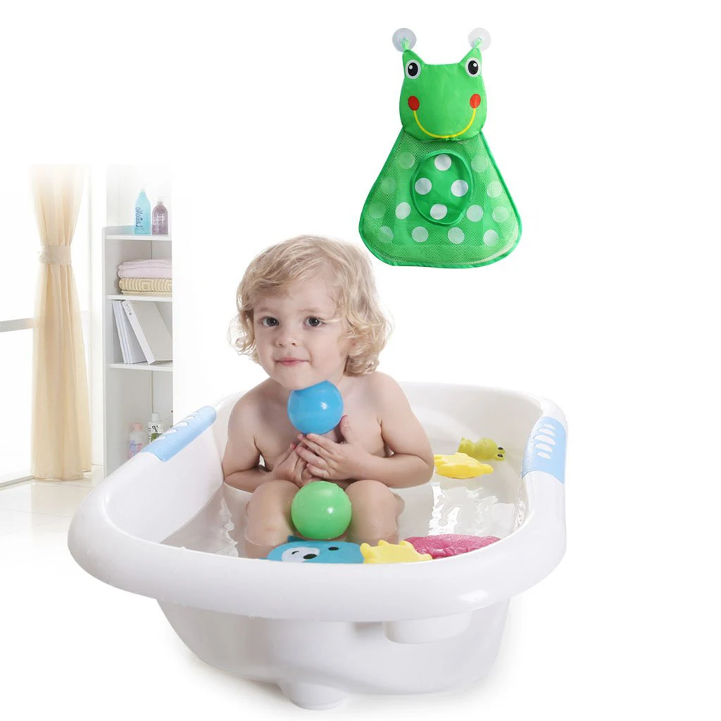 Bath Toy Organizers,Kids Toy Storage Caddy,Bathtub Toy Storage Bags For Baby Toddlers,Bathroom Toy Net Bag With 3 Str