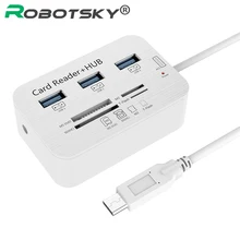 7 в 1 взаимный обмен данными между компьютером и периферийными устройствами 3,1 концентратор Многофункциональный USB-C концентратор с Тип-C поддержкой 3 Порты SD/устройство для считывания с tf-карт Тип USB-C usb HUB адаптер для MacBook