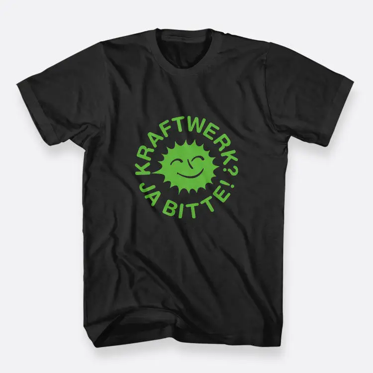 Ja Bitte! Kraftwerk черная футболка Размер men Мужская хлопковая Горячая 2018 Летняя мужская