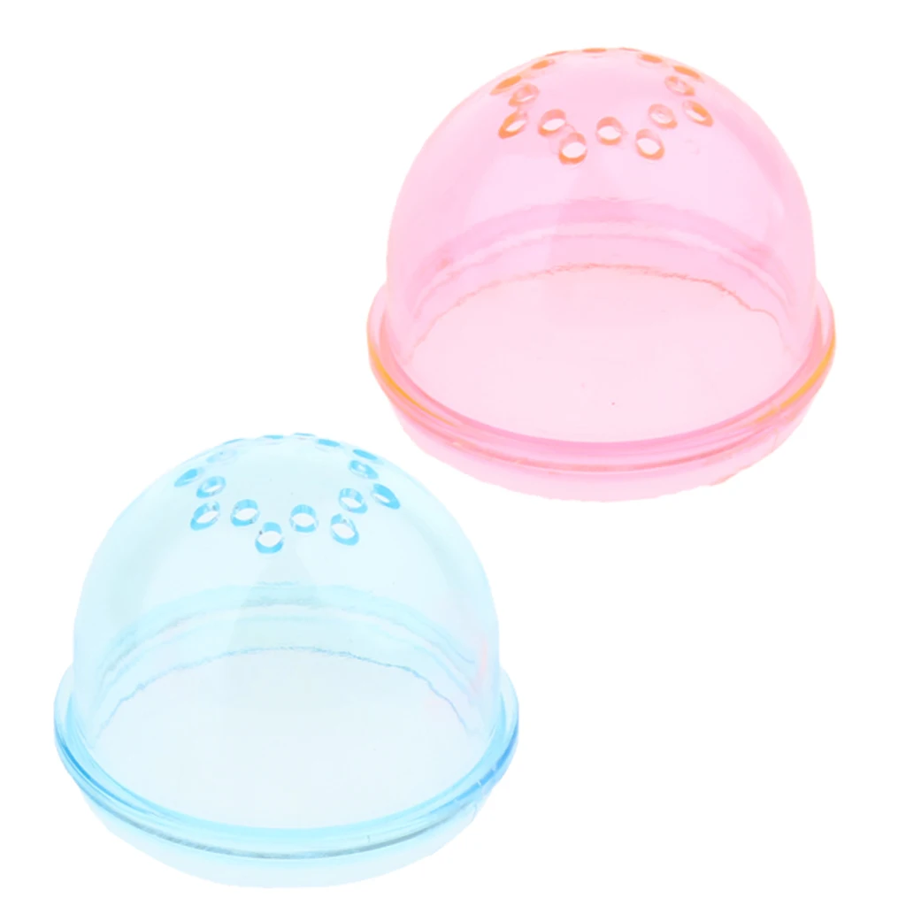 2x Small Animals Hamster Cage Hole Cover Tube Plug with Ventilated Holes