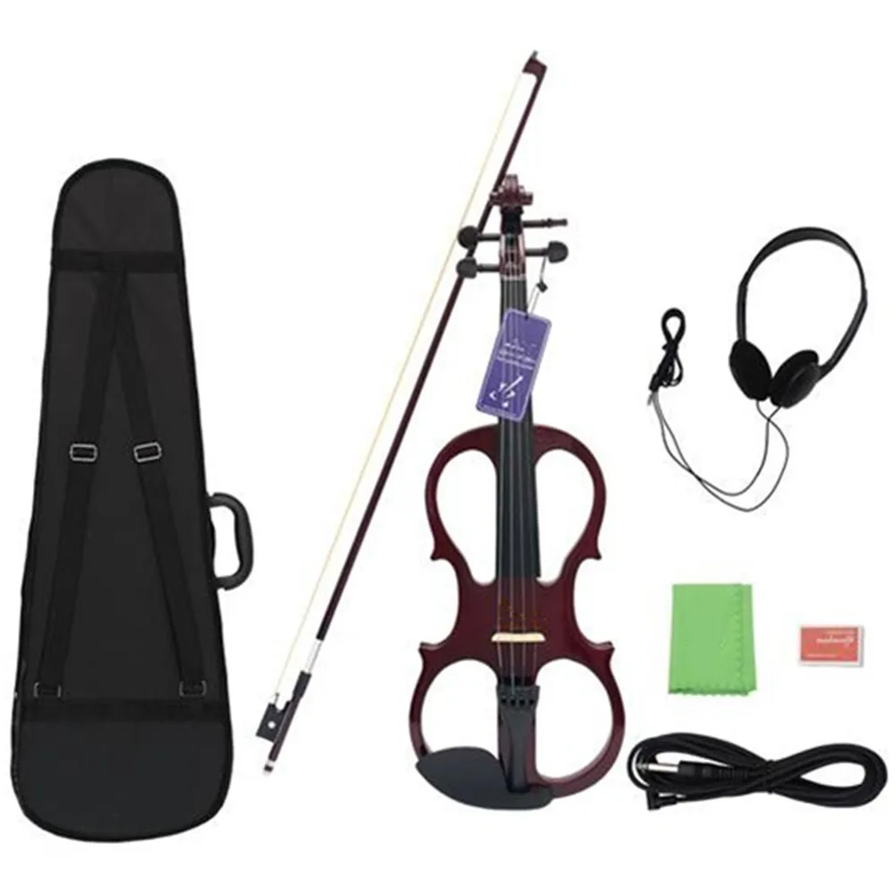 

Zebra 4/4 Electric Violin Fiddle Stringed Instrument For Musical Instruments Lovers Gift