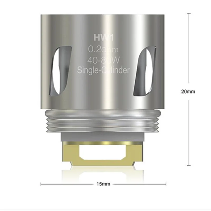 50 шт./лот Eleaf HW катушки HW1 один SS316L 0.2ohm/HW2 двойной цилиндр 0.3ohm головка для Элло мини/ элло мини XL распылителя