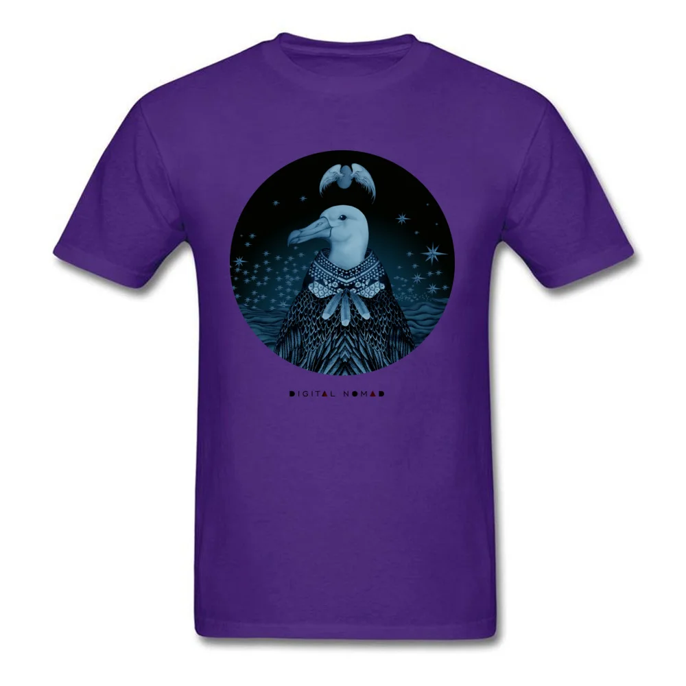 Men 2018 Discount Tops Shirt Crew Neck Summer/Fall Pure Cotton T-shirts Printed On Short Sleeve Albaeggdigital Nomad T Shirts Albaeggdigital Nomad purple
