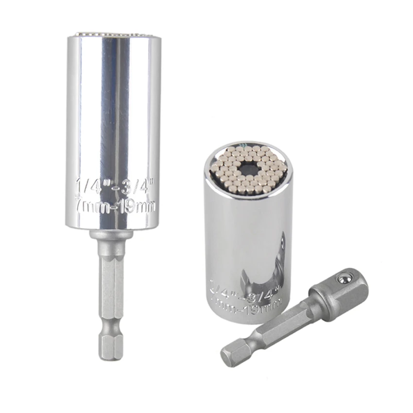 Universal Wrench Tools Set Socket Adapter With Power Drill Adapter Set