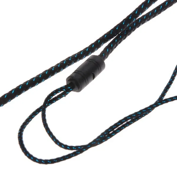 MP3/mp4 тросы стерео 3,5 мм Сабвуфер в ухо вкладыши 1,1 м светоотражающие волокна ткани линии металлические наушники Лидер продаж
