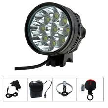 9l2 18000 люмен Велосипедный Спорт фонарик велосипед свет фар 9X CREE XM-L2 Велоспорт лампы+ 8.4 В 36000 мАч 26650 аккумулятор pack+ зарядное устройство