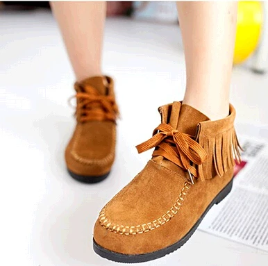 cute flat ankle boots