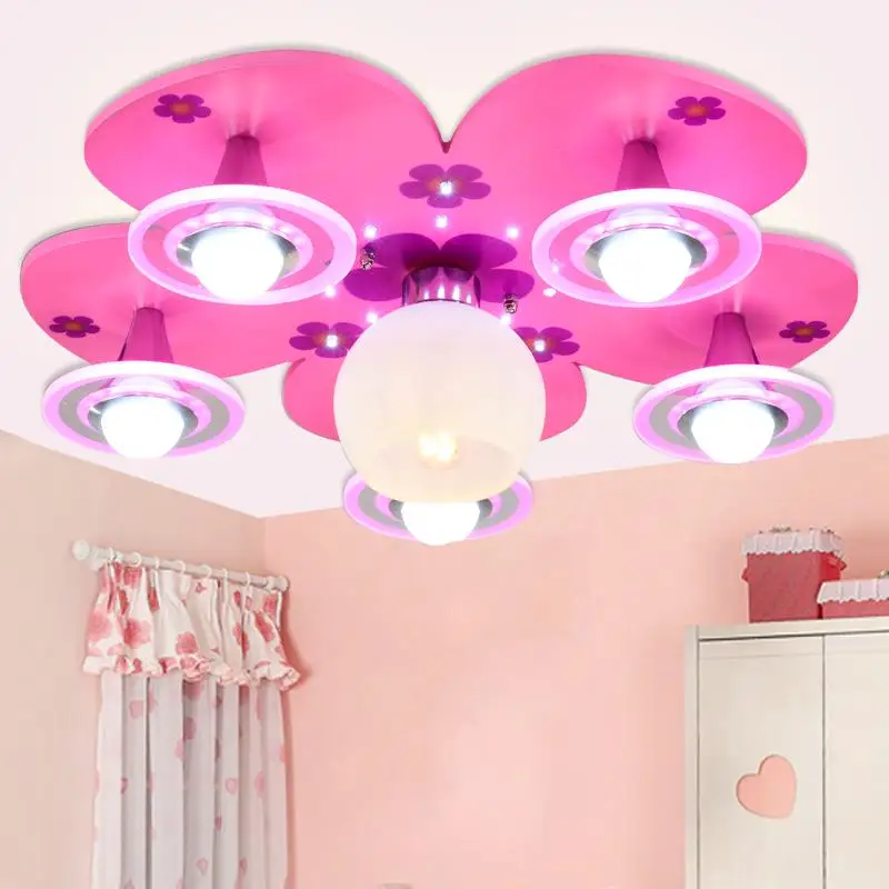 Buy Pink Girl Bedroom Light Flower Petal Children Room