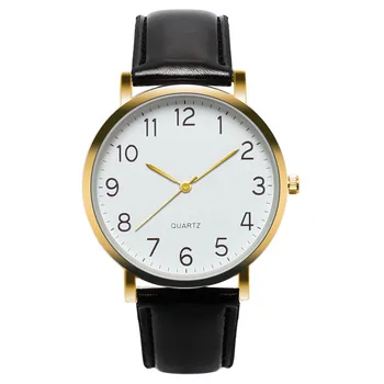 

Unisex Women Men Watches Simple Business Fashion Leather Quartz Top Brand Dress Wrist Watch Clock Relogio Masculino