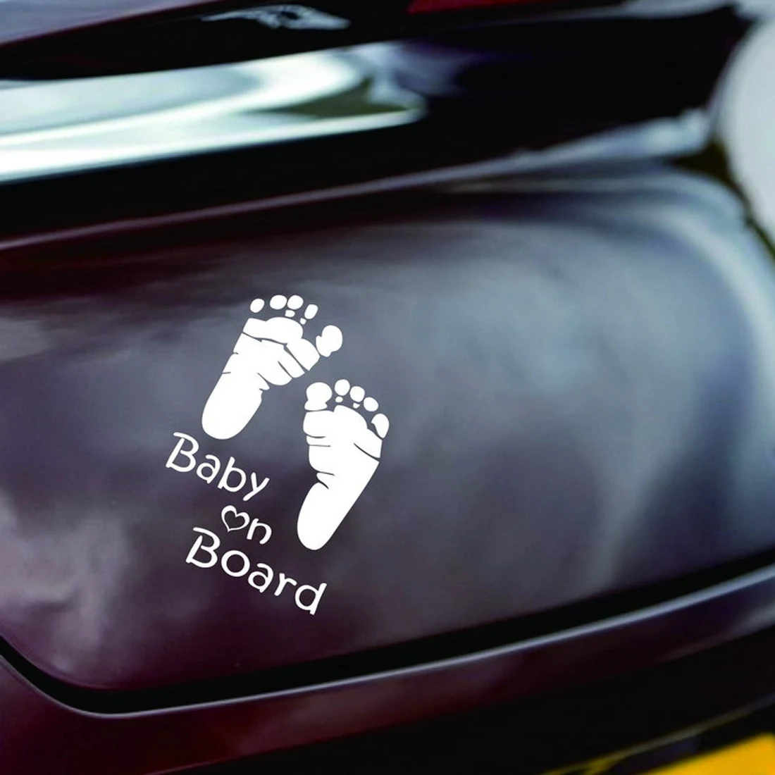 

Dewtreetali Car-styling 3D Motorcycle Car Sticker Safety Warning Baby On Board Sign Car Stickers For BMW Ford Renault Toyota