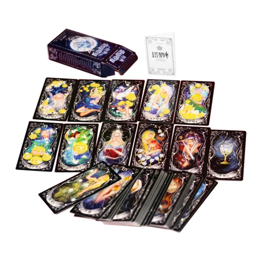 Funny Design Portable Tarot Cards Game Family Friends Entertainment Read Mythic Fate Divination Table Games Cards free shipping