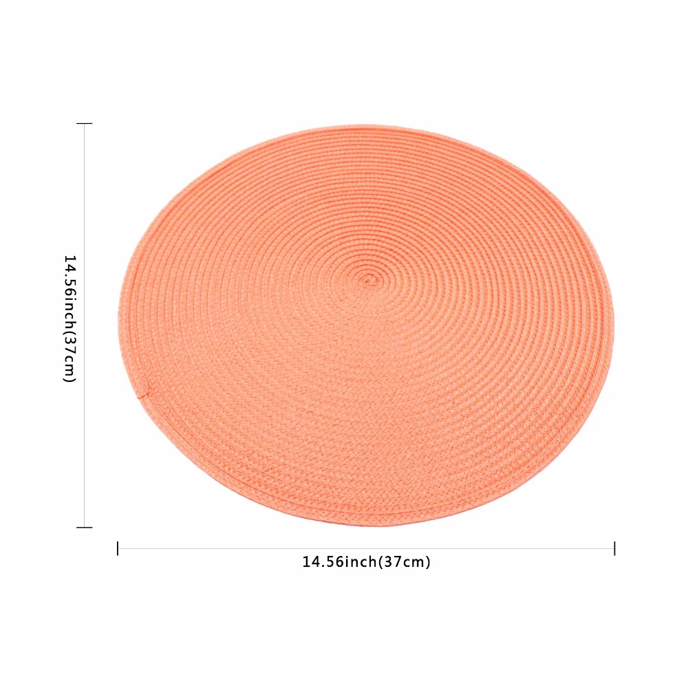 Round Weave Placemat Table Mats Simple Style Dining Napkin Pads Non-Slip Heat Resistant Coaster Cushion Kitchen Party Decoration Round Weave Placemat Table Mats Simple Style Dining Napkin Pads Non-Slip Heat Resistant Coaster Cushion Kitchen Party Decoration