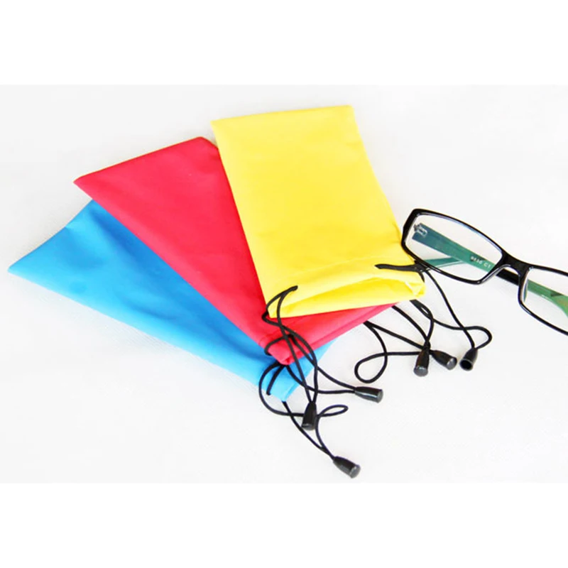Водонепроницаемый Ткань очки случаях Drawstring очки сумка для хранения мешок солнцезащитные очки Óculos Gafas Сумка многоцветный оптовая