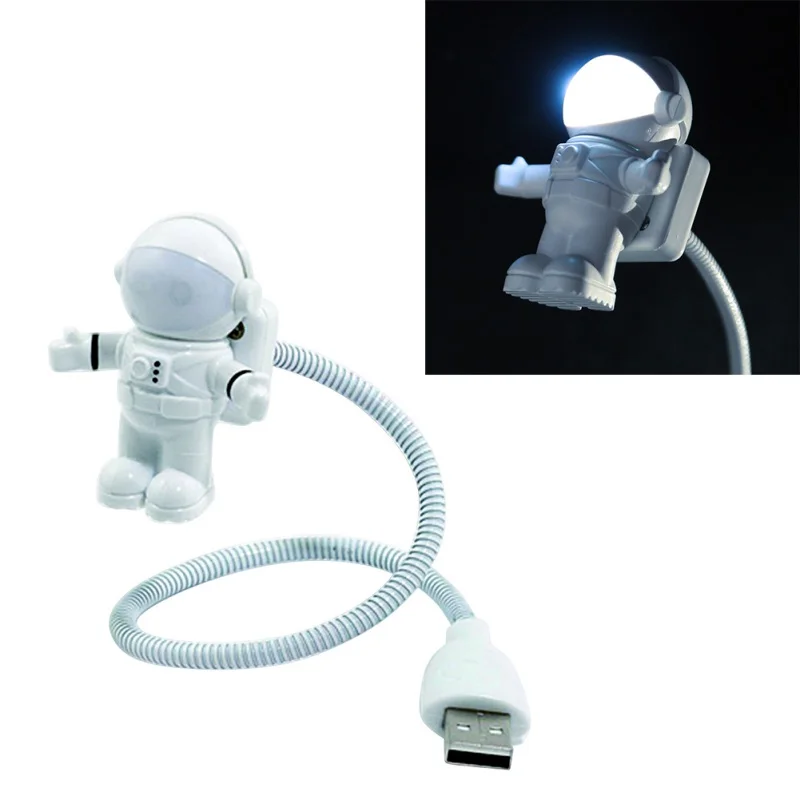 Мини-лампа крутой астронавт, космонавт USB светодиодный регулируемый ночник для компьютера настольная лампа