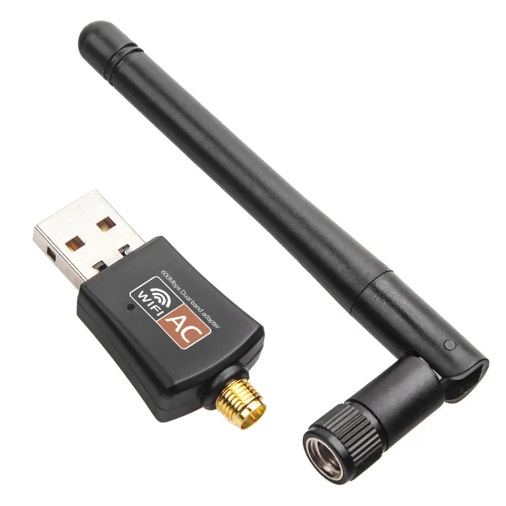 Wireless Dual Band USB Adapter 802.11AC USB WiFi 5Ghz 2.4Ghz 600Mbps .