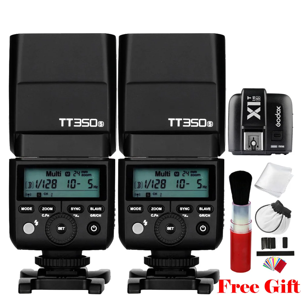 Godox Mini TT350S TT350 S 2.4G HSS GN36 Camera Flash Speedlight