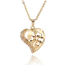 Ожерелье-чокер в форме сердца с подвеской из сплава, металлический материал, романтическая Милая Свадебная мода, ювелирные изделия