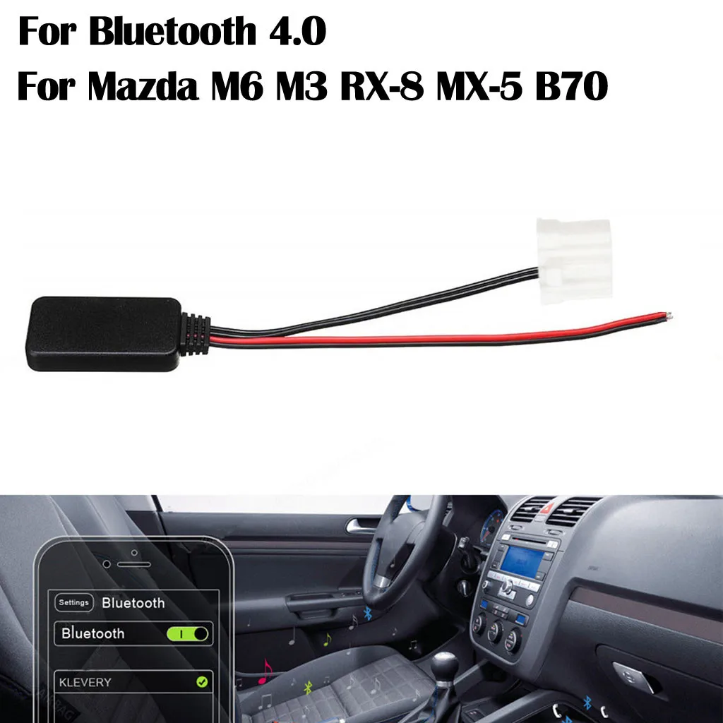 1 шт. для автомобиля Bluetooth адаптер комплект аудио стерео Aux приемник радио кабель