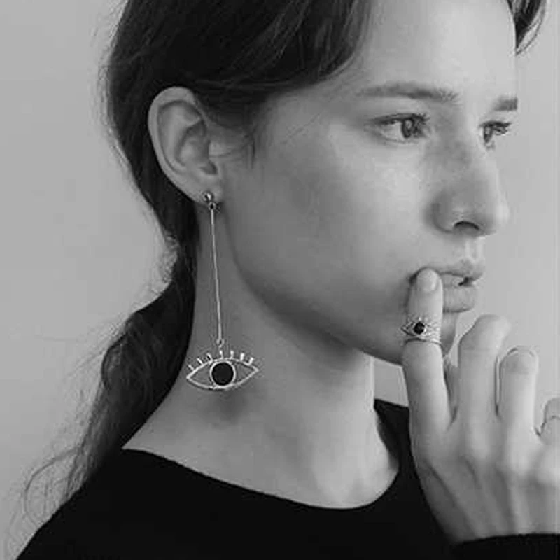 Женские асимметричные серьги boucles d'oreilles Brincos эффектные длинные висюльки